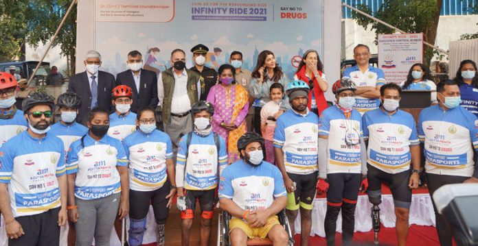 Aditya Mehta Foundation hosts its signature ‘The Infinity Ride 2021’, to Gokarna, with the theme ‘Say No to Drugs’!