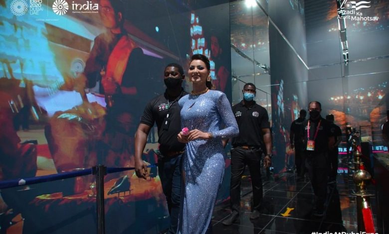 Urvashi Rautela's 30 lakh blue high-sleet dress look for the Expo 2020 event is made for wedding cocktails brides-to-be take note