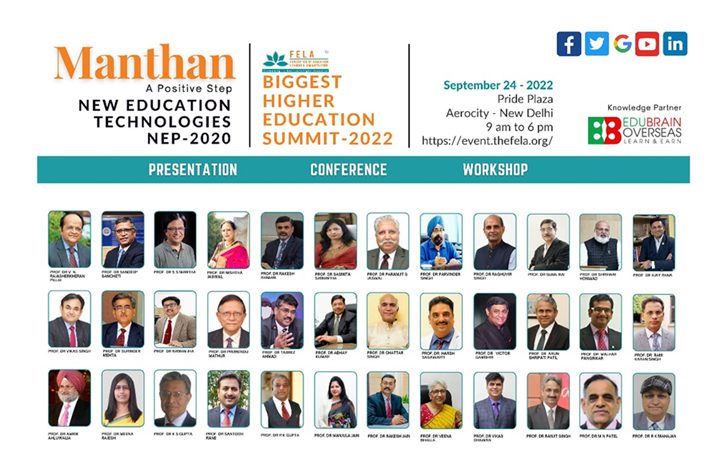 FELA Foundation to organize Grand Education Summit 'MANTHAN- A Positive Step'