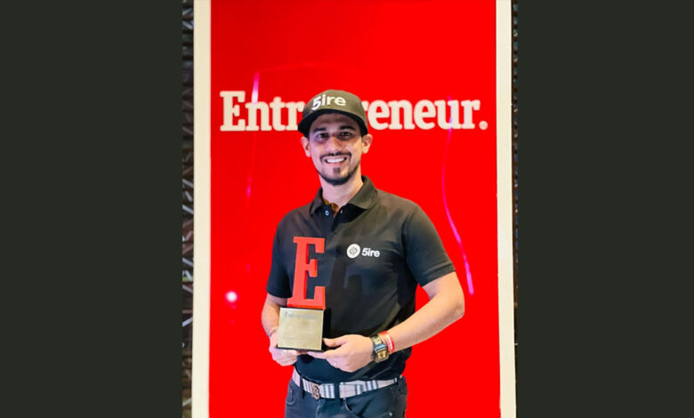 5ire.org awarded the Best Tech Start-up of the Year in the Blockchain domain by Entrepreneur Awards 2022