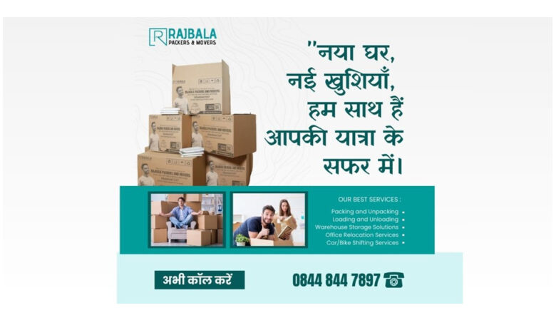 Effortless Shifting Endless Smiles Experience Top-Notch Services with Rajbala Packers and Movers